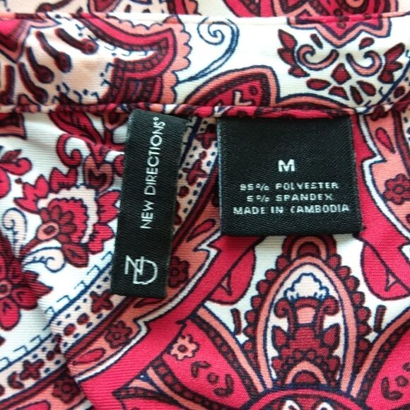 New Directions paisley print 3/4 sleeve dress - Picture 12 of 12